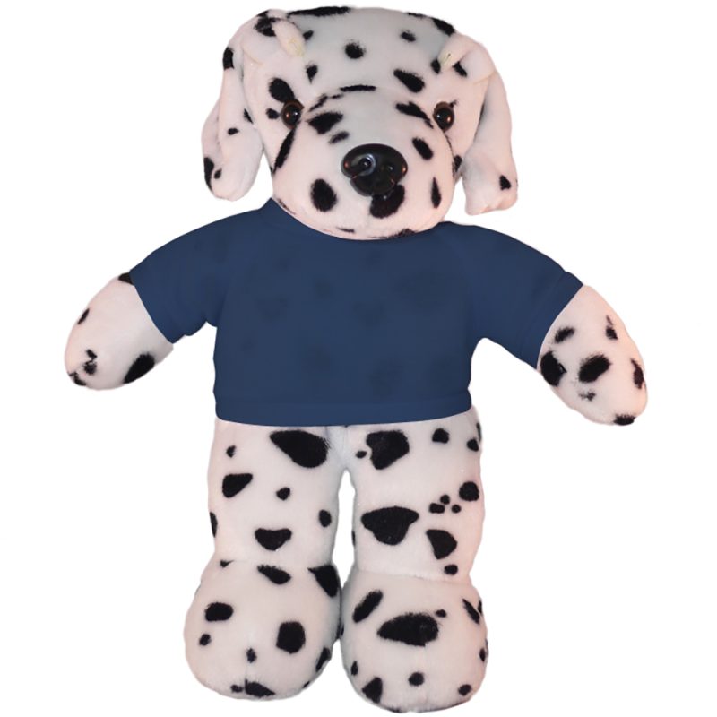 Floppy Dalmatian  Stuffed Animal with Personalized Shirt 8''