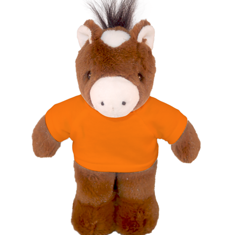 Floppy Horse  Stuffed Animal with Personalized Shirt 8''