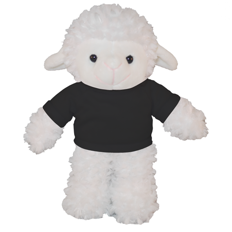 Floppy Sheep Plush Stuffed Animal with Personalized Shirt 8''