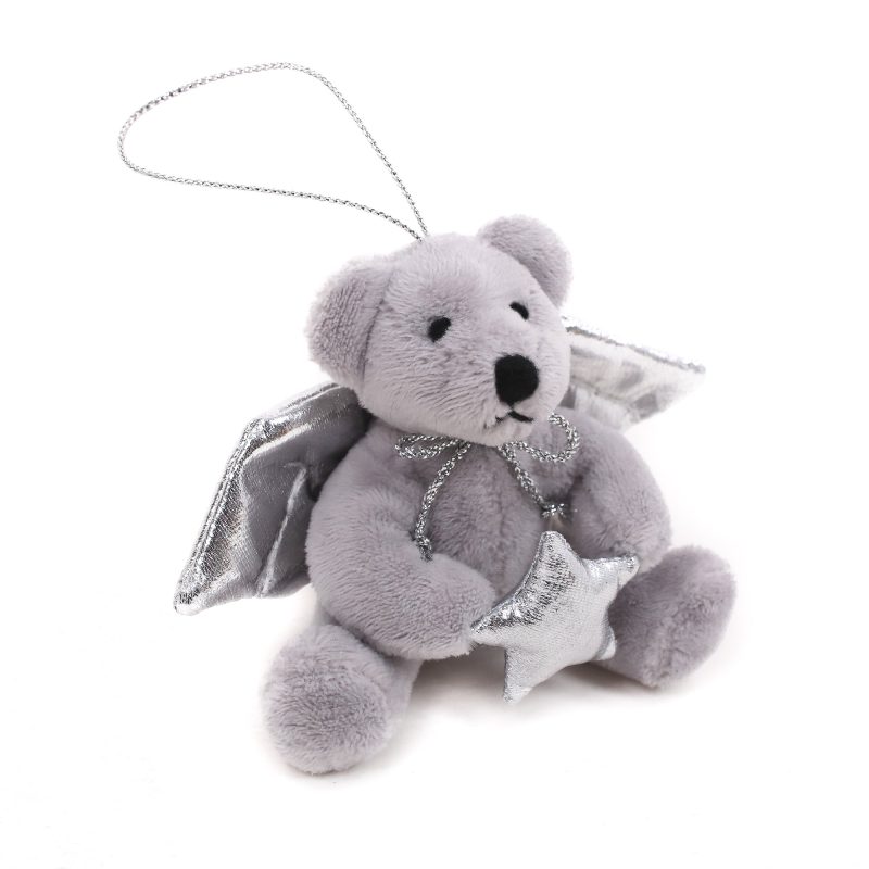 Stuffed Animal Toys Soft Angel Bear Keychain 4''
