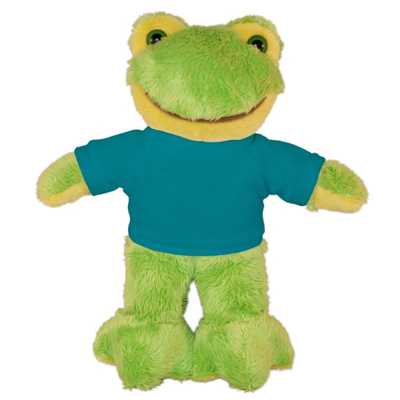 Floppy Frog Plush Stuffed Animal with Personalized Shirt 8''