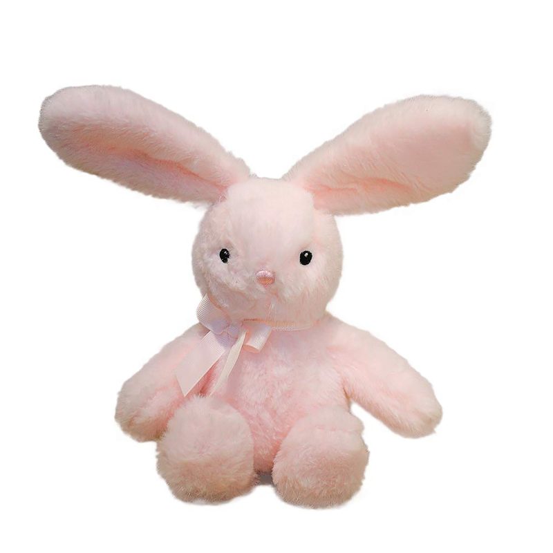 Plushland Easter Stuffed Bunny Animal Soft Lovely Realistic Wild Rabbit Plush Toy for Boys Girls Kids, Easter Decorations Basket Stuffers Gifts 12 Inch