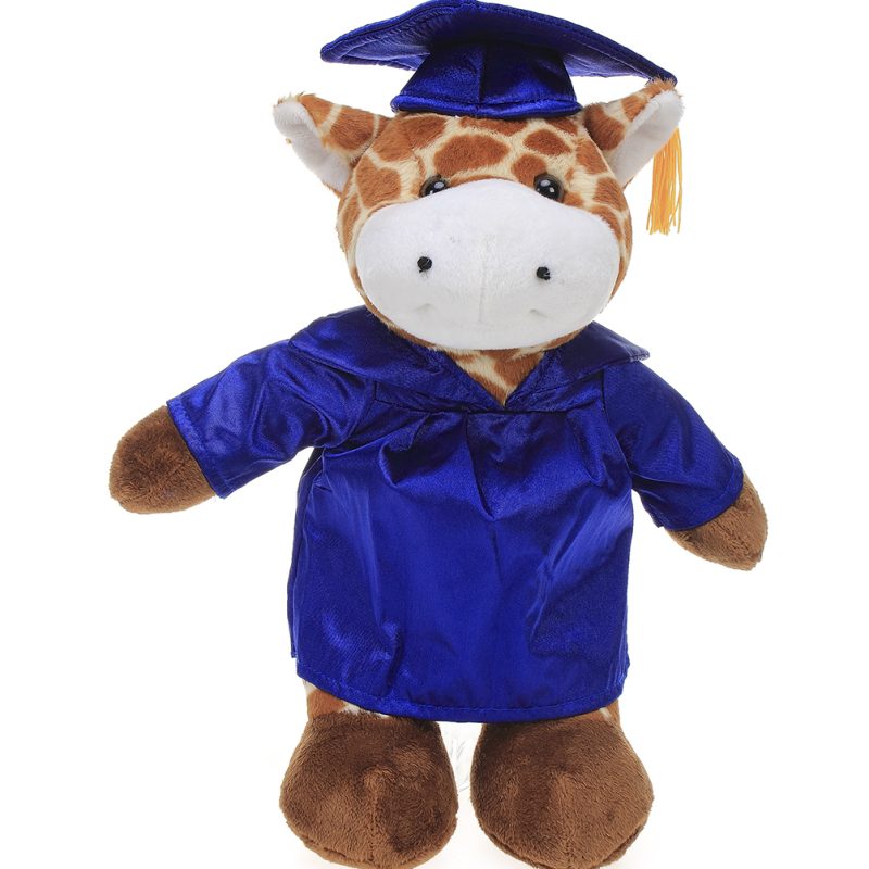 Giraffe Plush Stuffed Animal Toys with Cap and Personalized Gown 8''