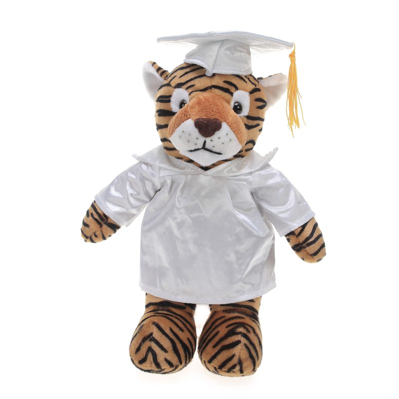 Graduation Lion Stuffed Animal Toys with Personalized Gown and Cap 12''